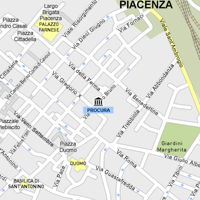 Mappa di Piacenza